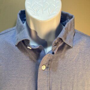 Rye 51 Men's light blue stretch long sleeve shirt XL EUC